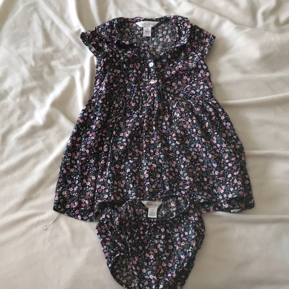 Ralph Lauren dress set 12 mos